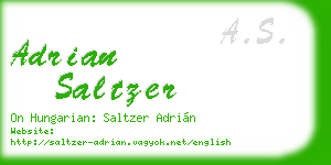 adrian saltzer business card